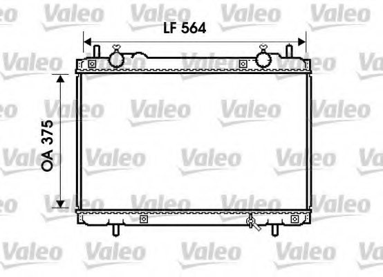VALEO 734223 Radiator, engine cooling